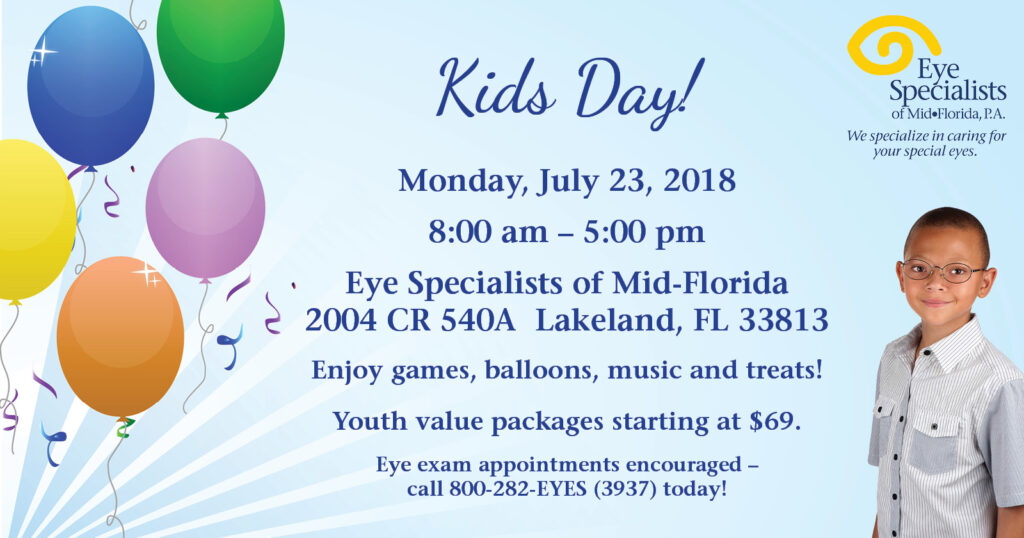 2018 Kids Day Lakeland Highlands Eye Specialists of Mid-Florida
