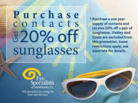 Eye Specialists of Mid-Florida sunglasses special offer